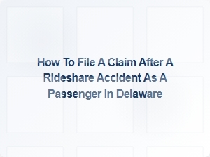 How Passengers in Delaware Can File a Claim After a Rideshare Accident