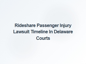 Understanding the Rideshare Passenger Injury Lawsuit Timeline in Delaware Courts